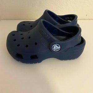 Navy blue crocs -Toddler size 8C